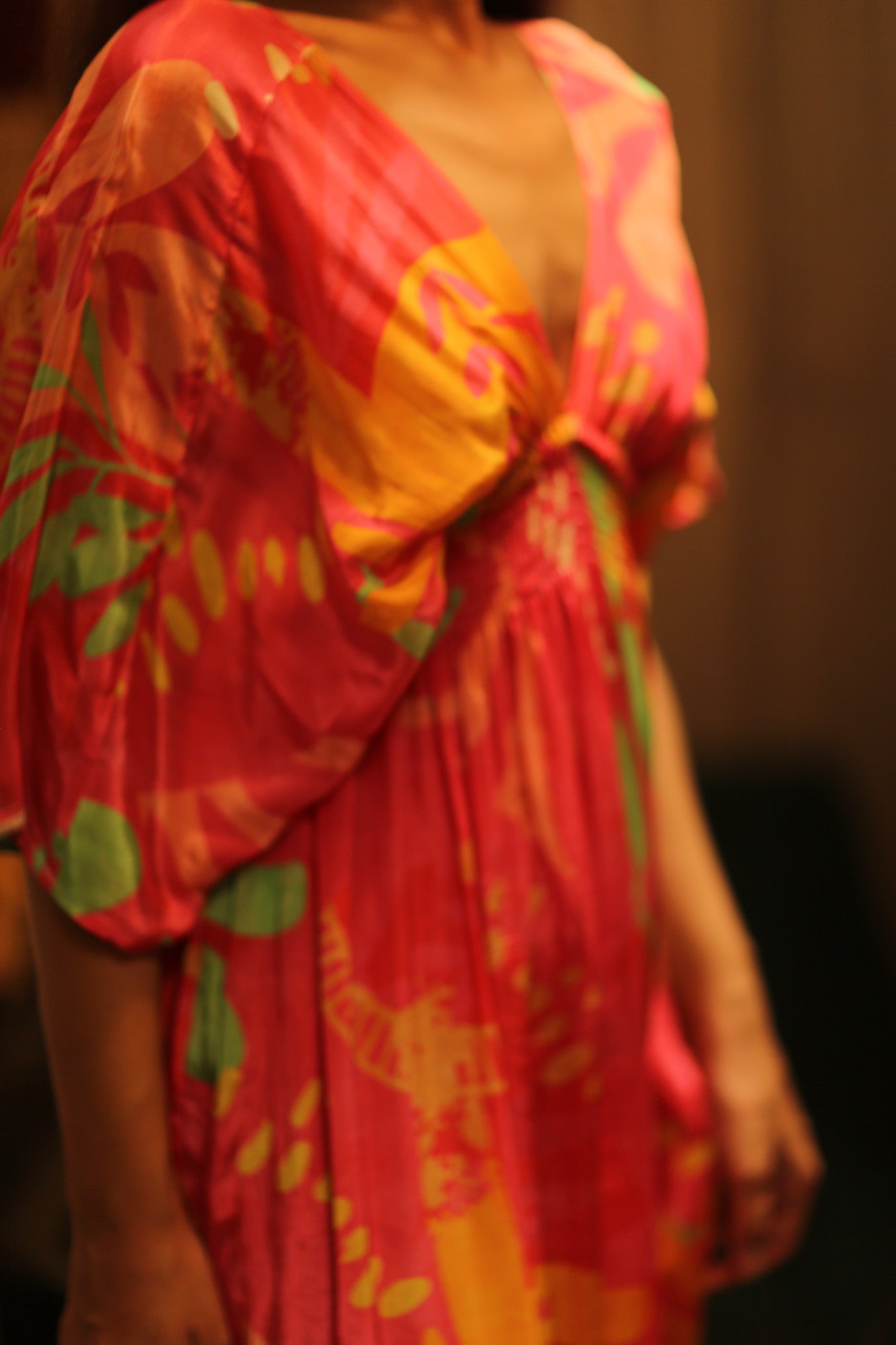 ZURI SILK DRESS PINK JUNGLE - MOMO STUDIO BERLIN - Berlin Concept Store - sustainable & ethical fashion