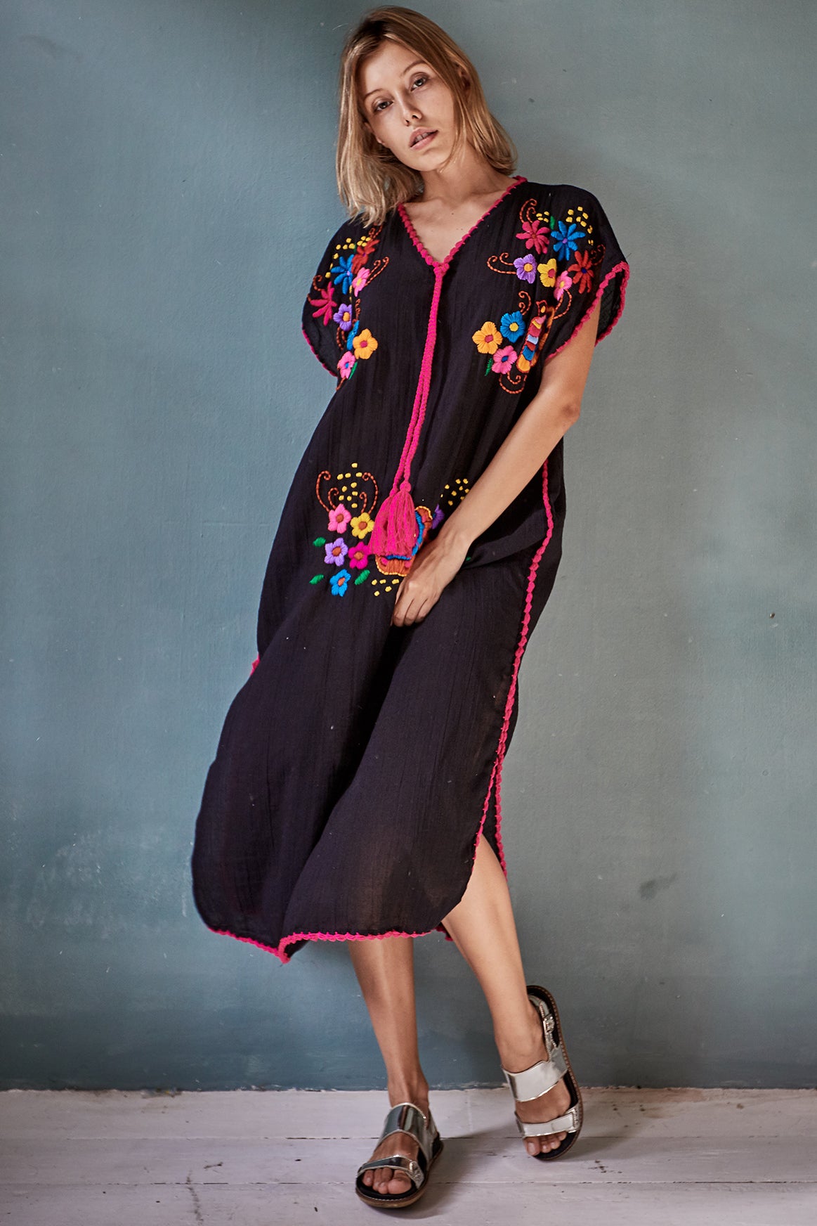 Embroidered Kaftan Dress Nova