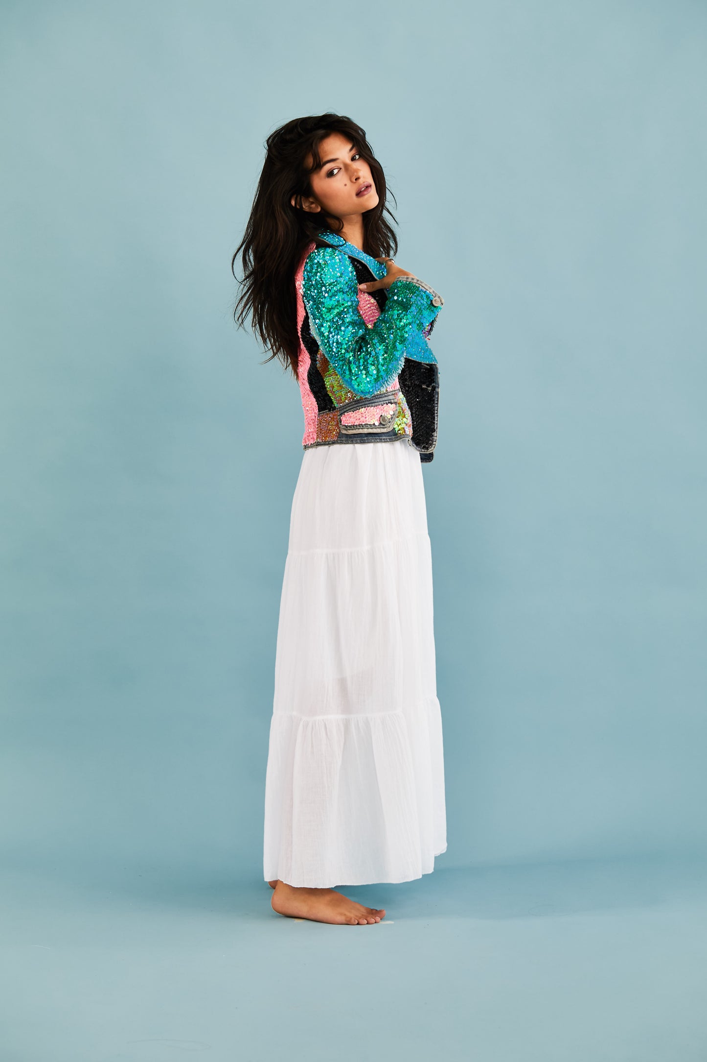 Embroidered Sequin Jacket