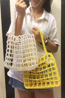 Beaded Shopper Tote Trine