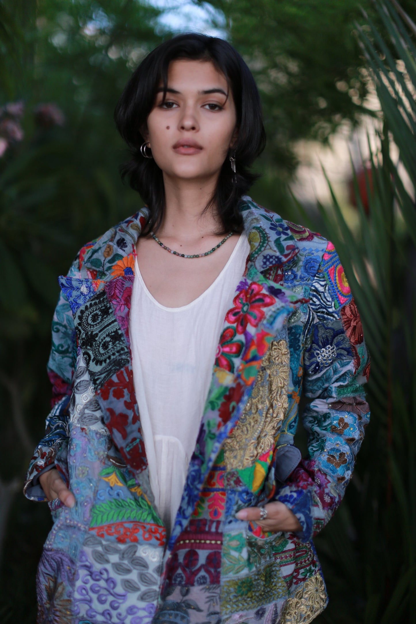 Embroidered Patchwork Jacket Frida