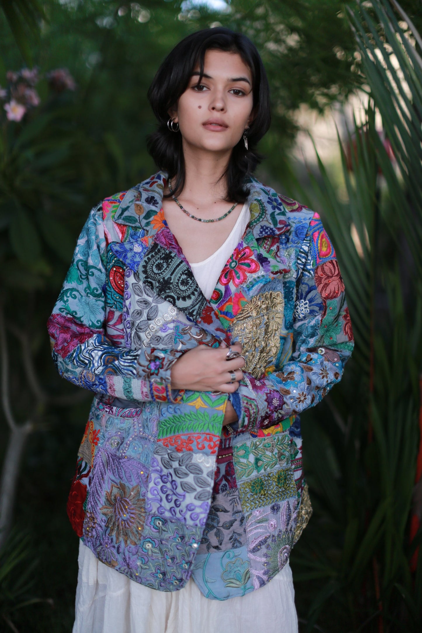 Embroidered Patchwork Jacket Frida
