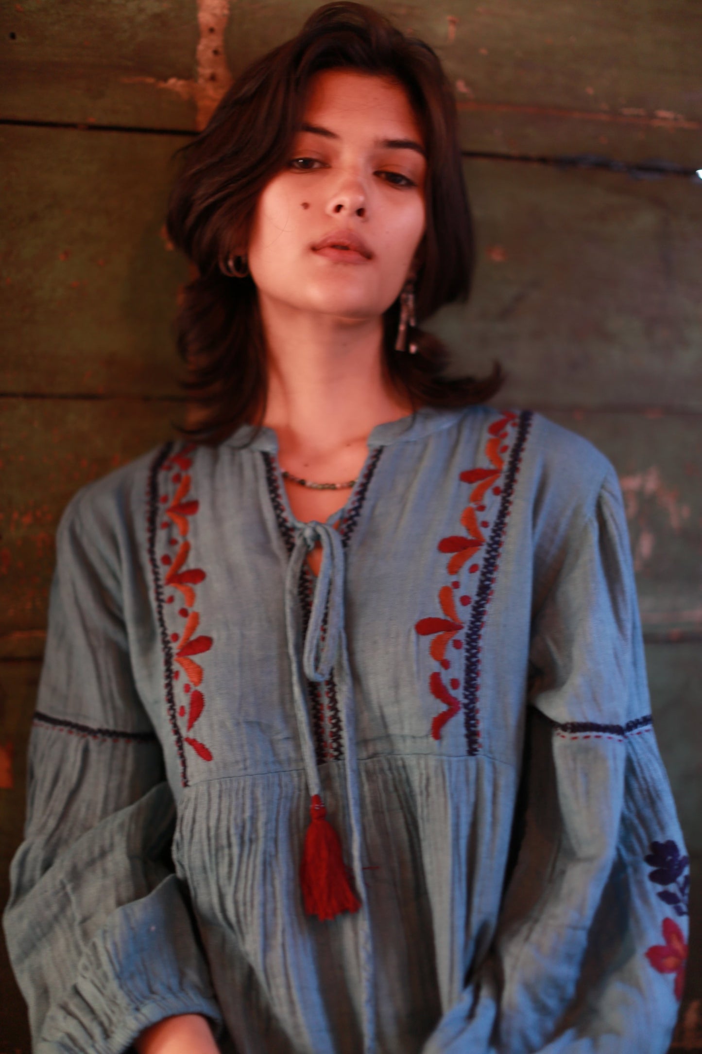 EMBROIDERED DRESS JELENA