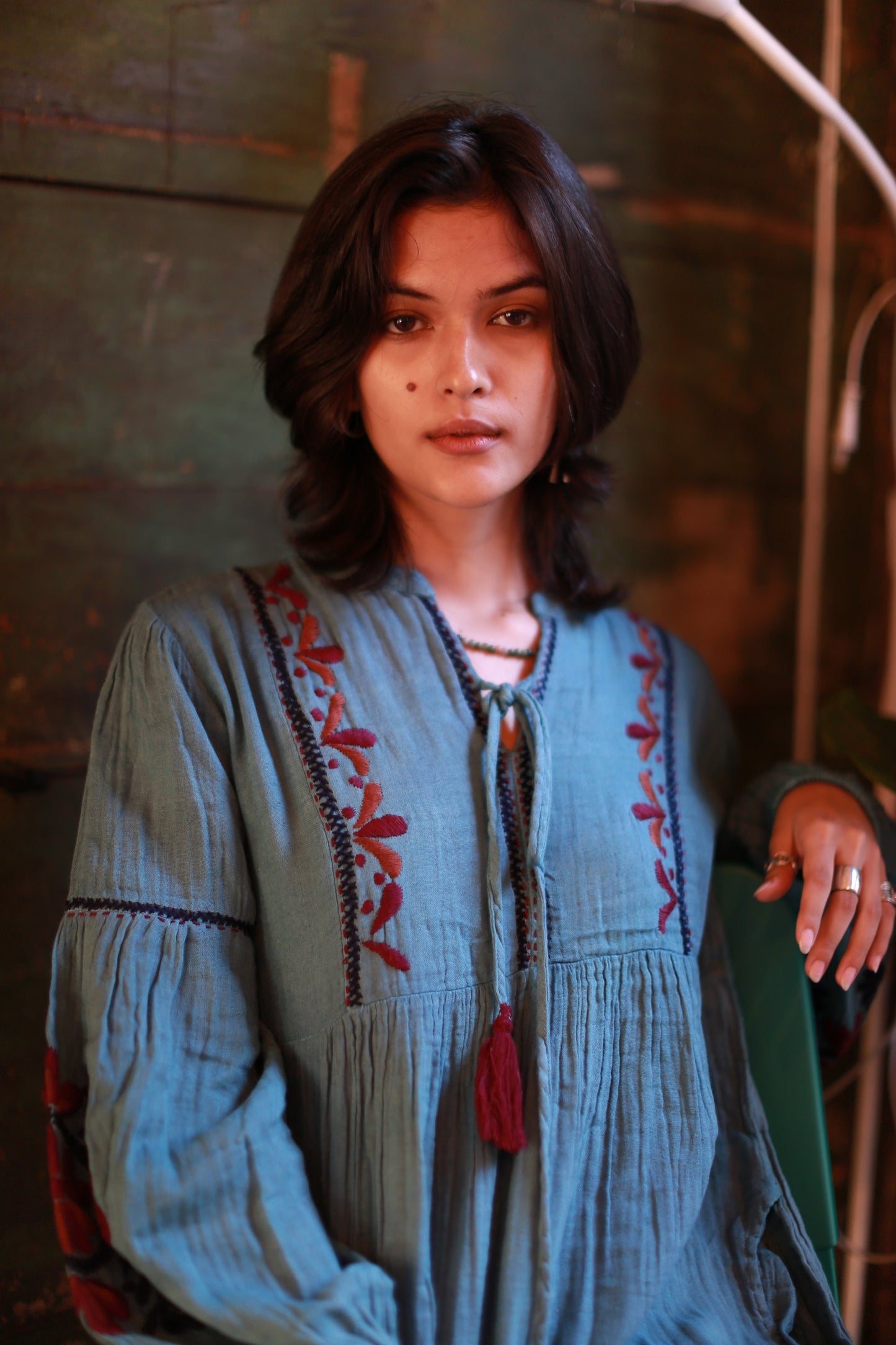 EMBROIDERED DRESS JELENA