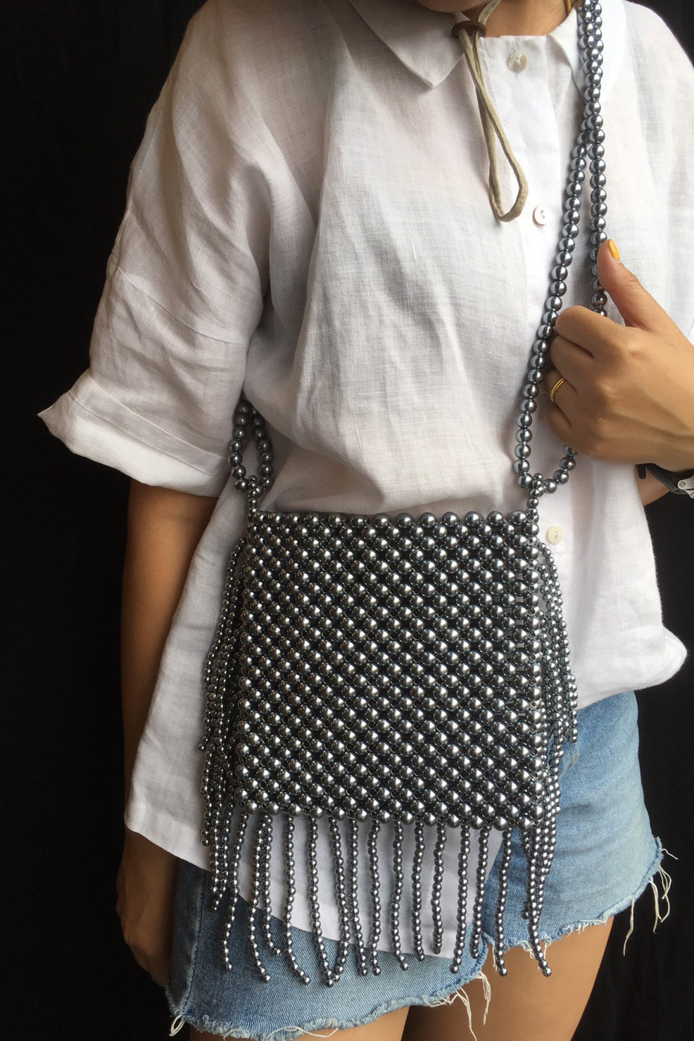 Beaded Fringe Bag Sally