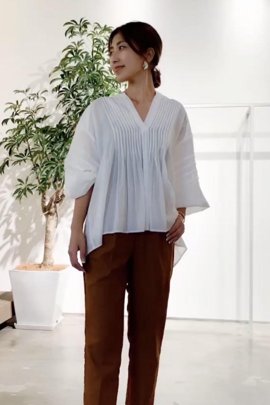 EASY TO WEAR COTTON TOP SUZAN - sustainably made MOMO NEW YORK sustainable clothing, slow fashion