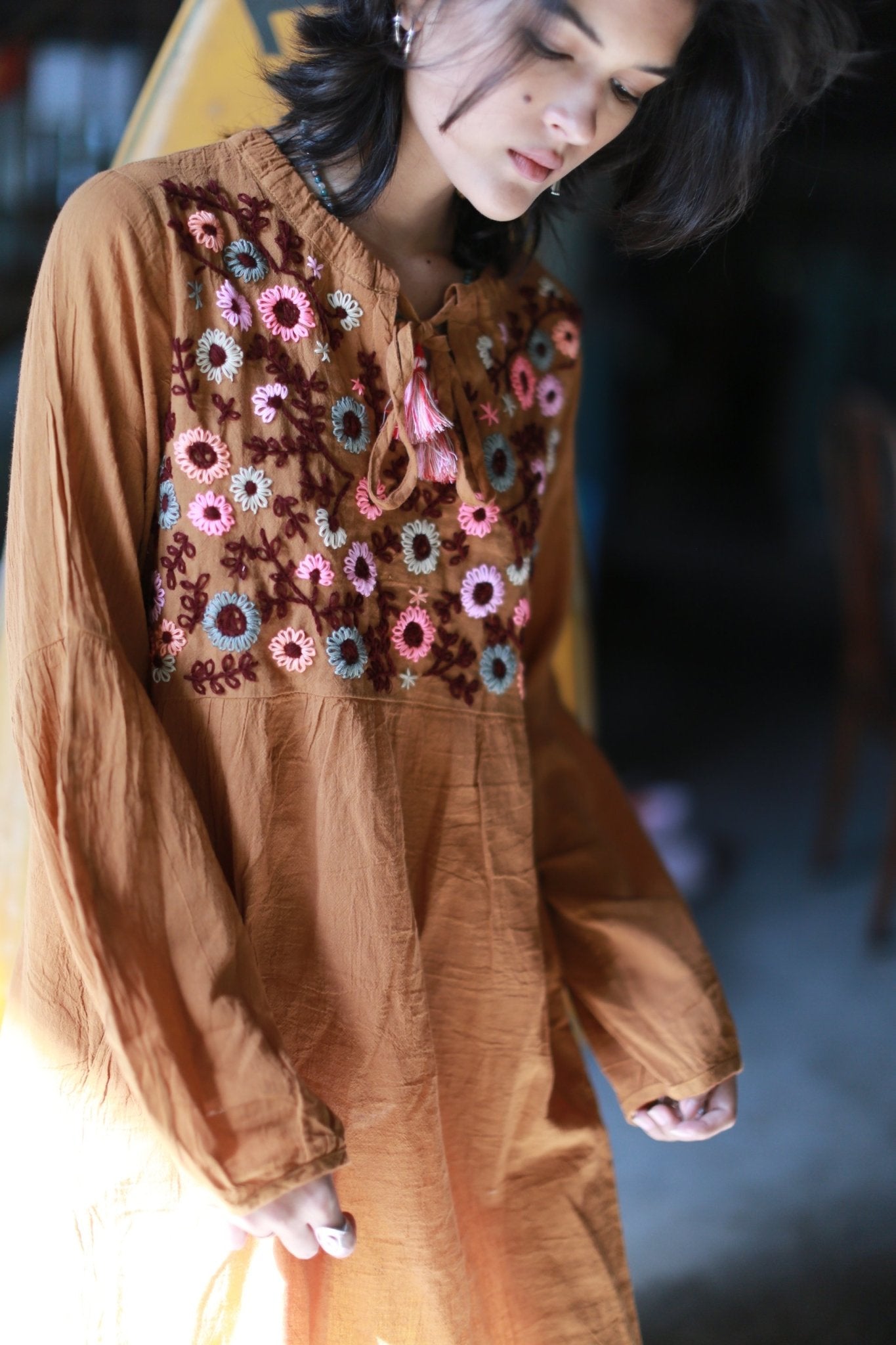 EMBROIDERED DRESS MALIKA MOMO NEW YORK