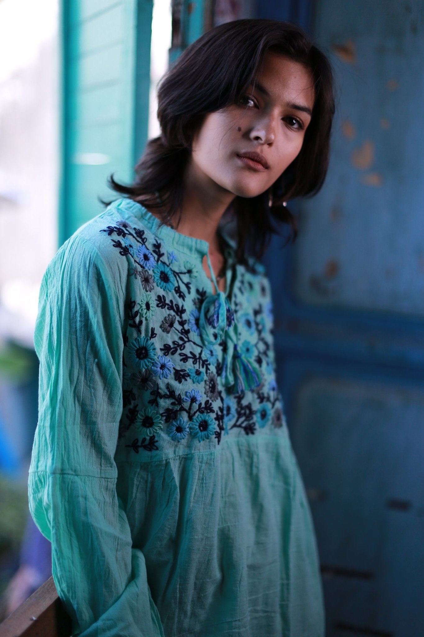 EMBROIDERED DRESS MALIKA MOMO NEW YORK