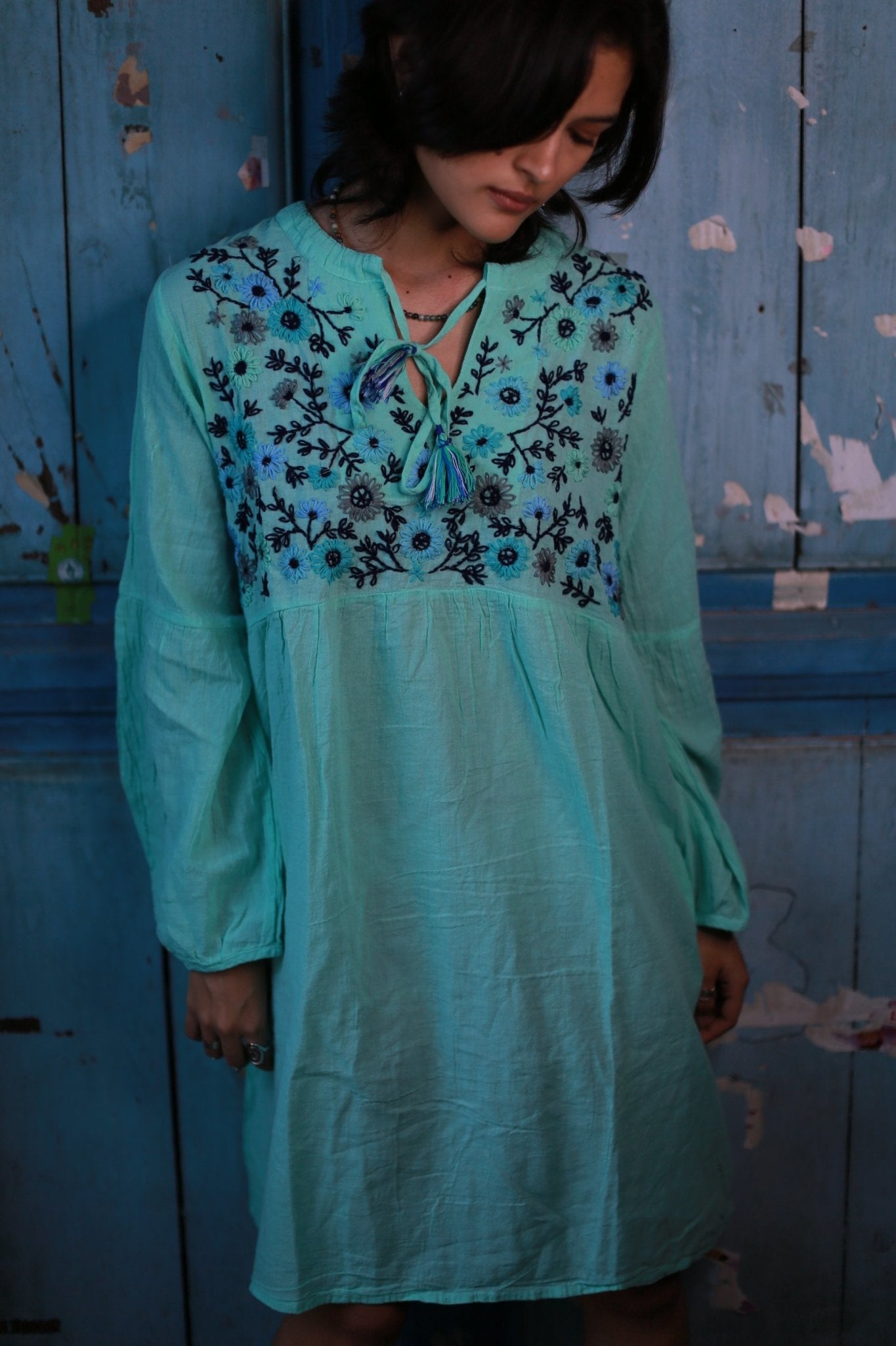 EMBROIDERED DRESS MALIKA MOMO NEW YORK