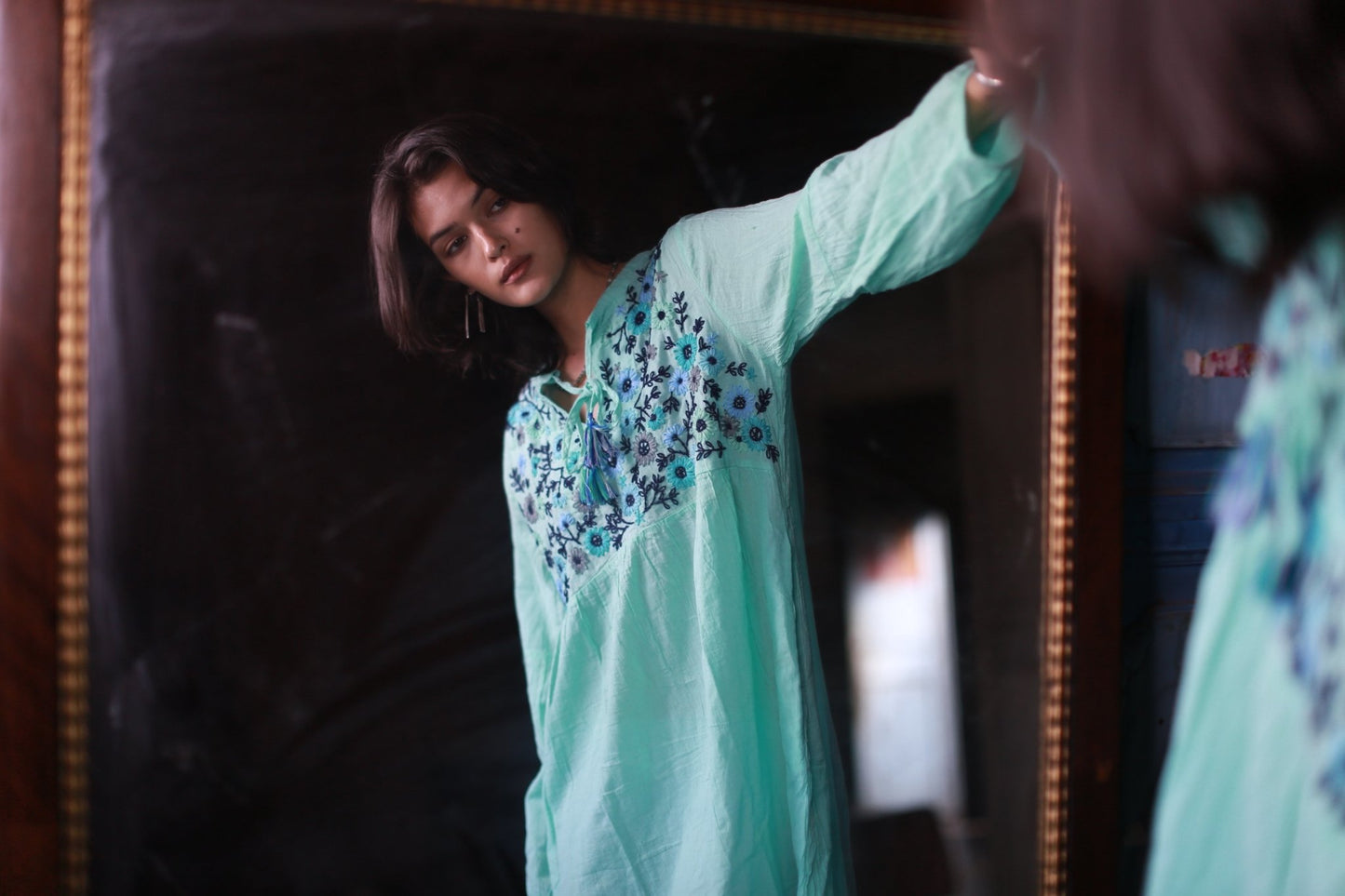 EMBROIDERED DRESS MALIKA MOMO NEW YORK