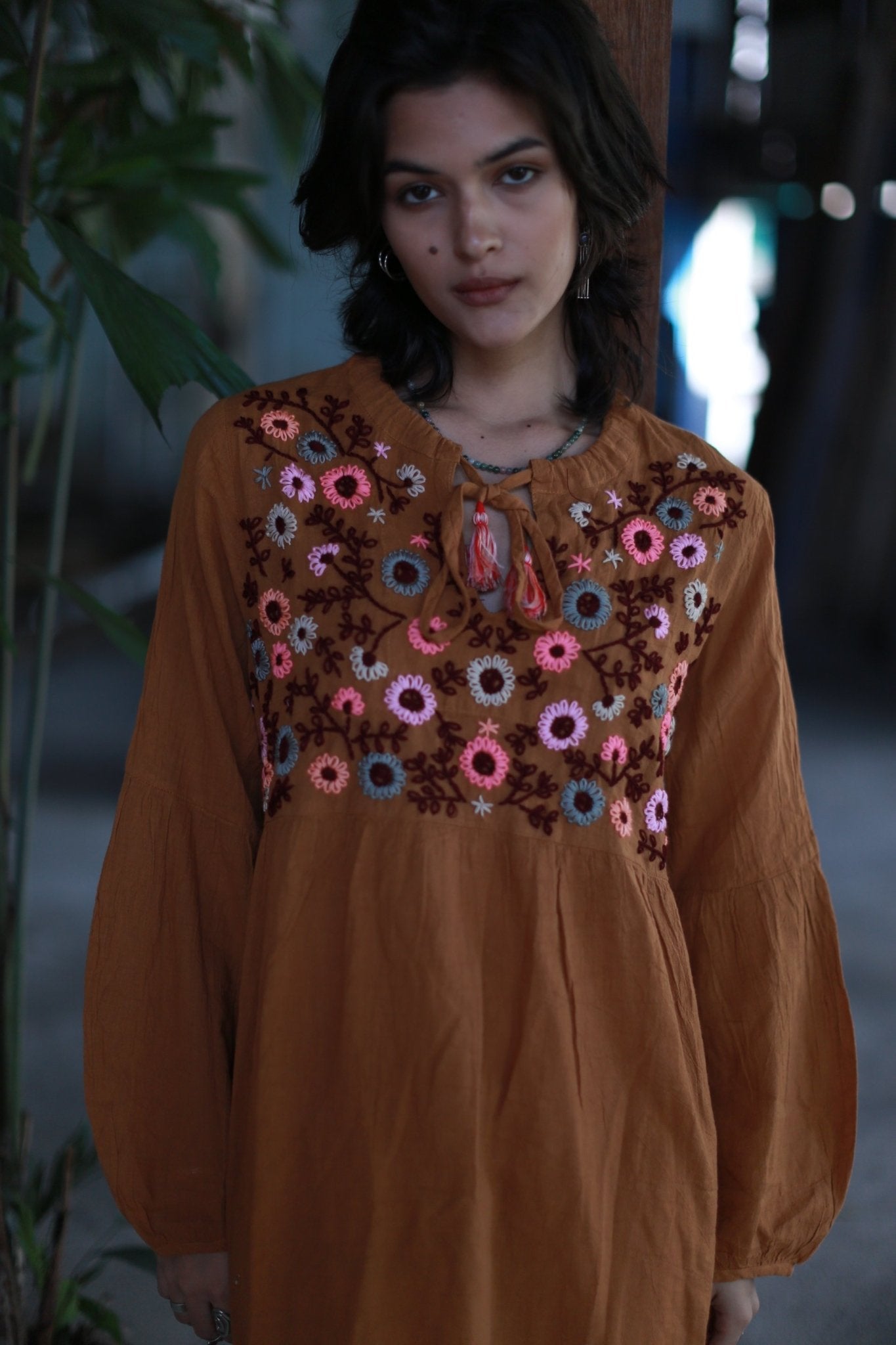 EMBROIDERED DRESS MALIKA MOMO NEW YORK