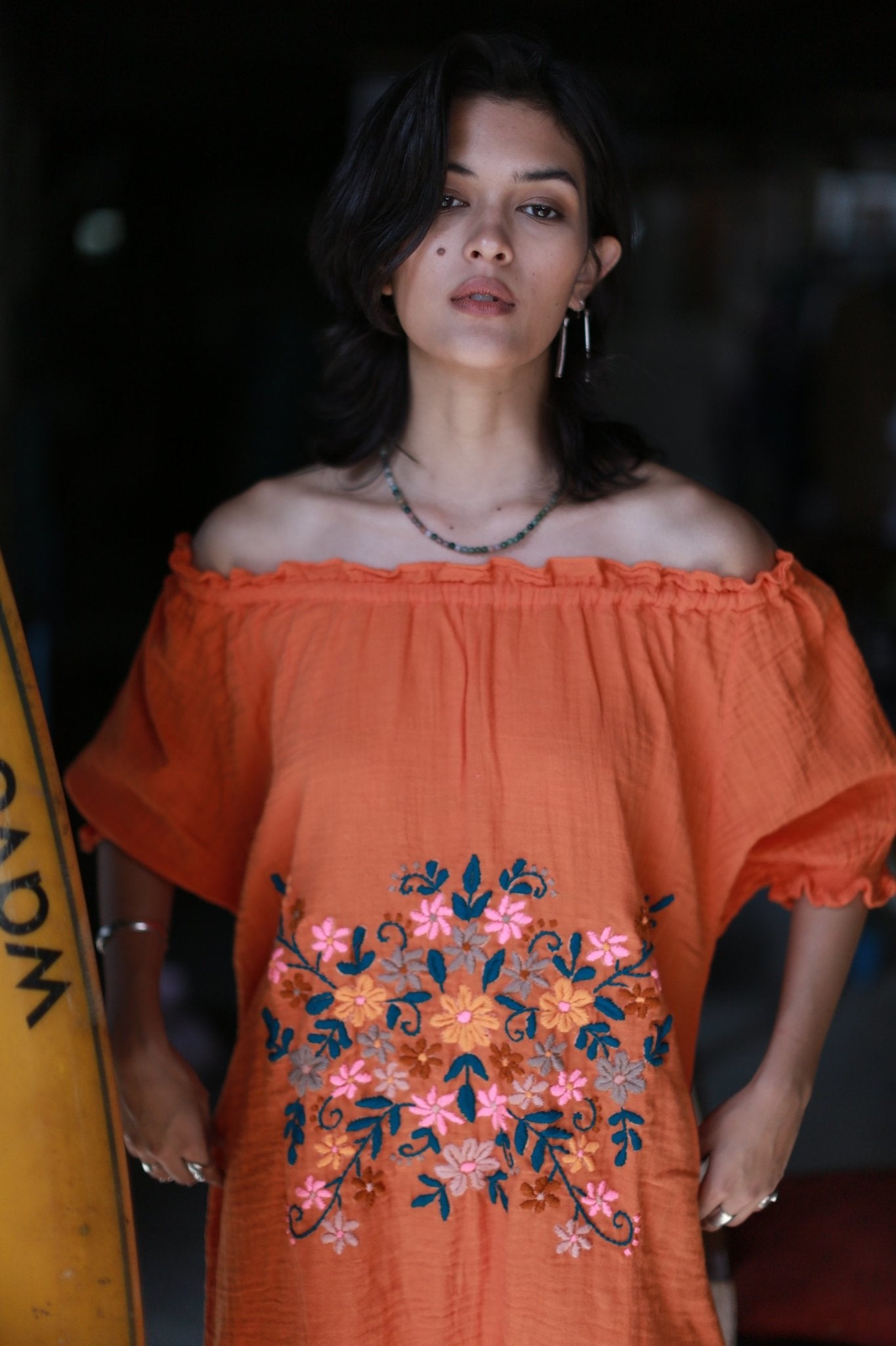EMBROIDERED DRESS QUINCY MOMO NEW YORK
