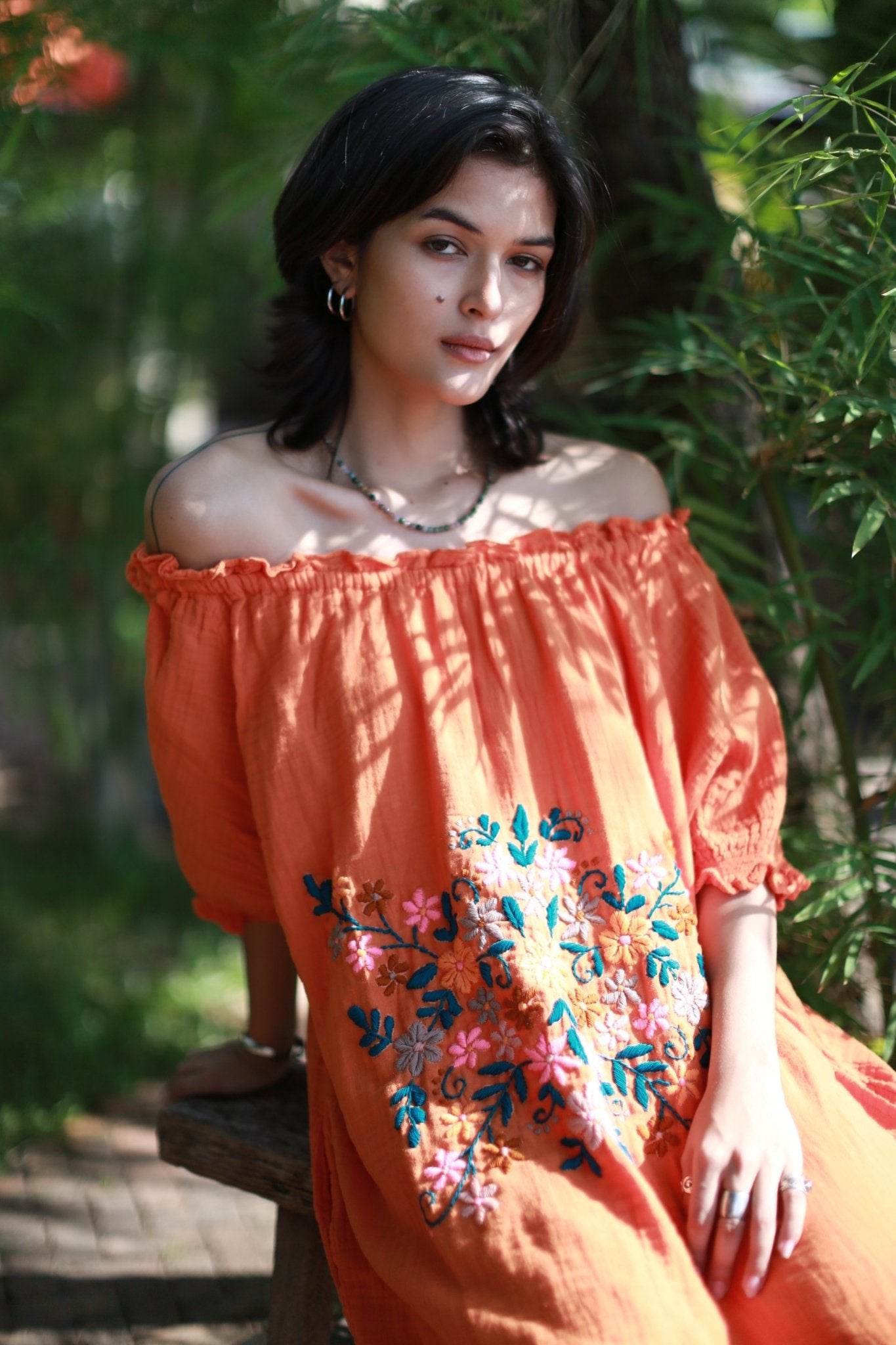 EMBROIDERED DRESS QUINCY MOMO NEW YORK