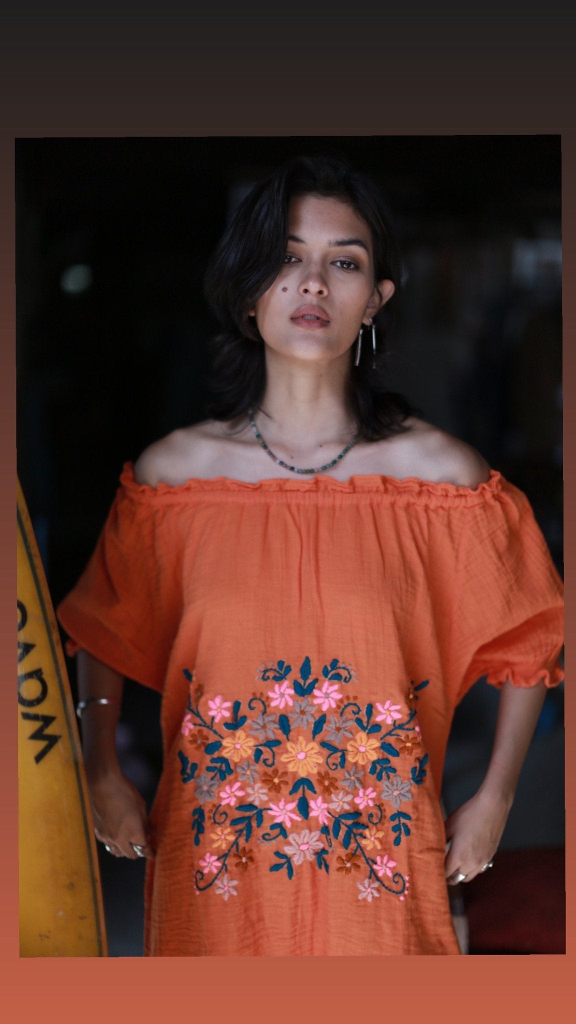 EMBROIDERED DRESS QUINCY MOMO NEW YORK