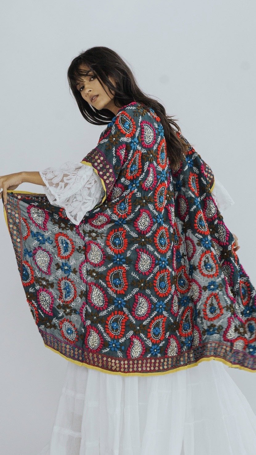 EMBROIDERED KAFTAN PILAR MOMO NEW YORK