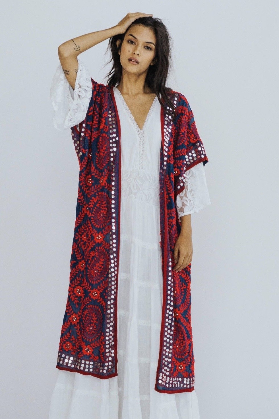 EMBROIDERED KAFTAN PILAR MOMO NEW YORK