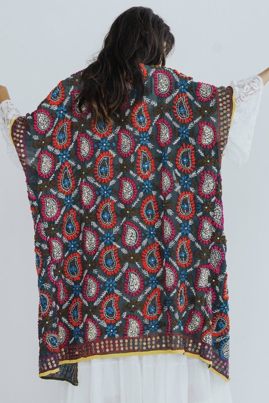 EMBROIDERED KAFTAN PILAR MOMO NEW YORK