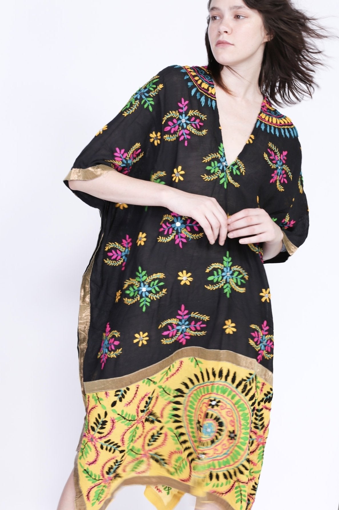 EMBROIDERED KAFTAN TILO MOMO NEW YORK
