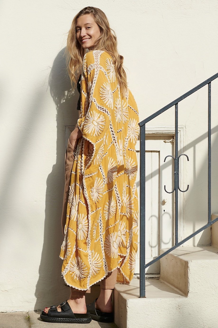 FLORA CROCHET KIMONO X FREE PEOPLE MOMO NEW YORK