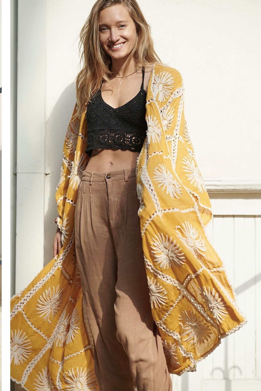 FLORA CROCHET KIMONO X FREE PEOPLE MOMO NEW YORK