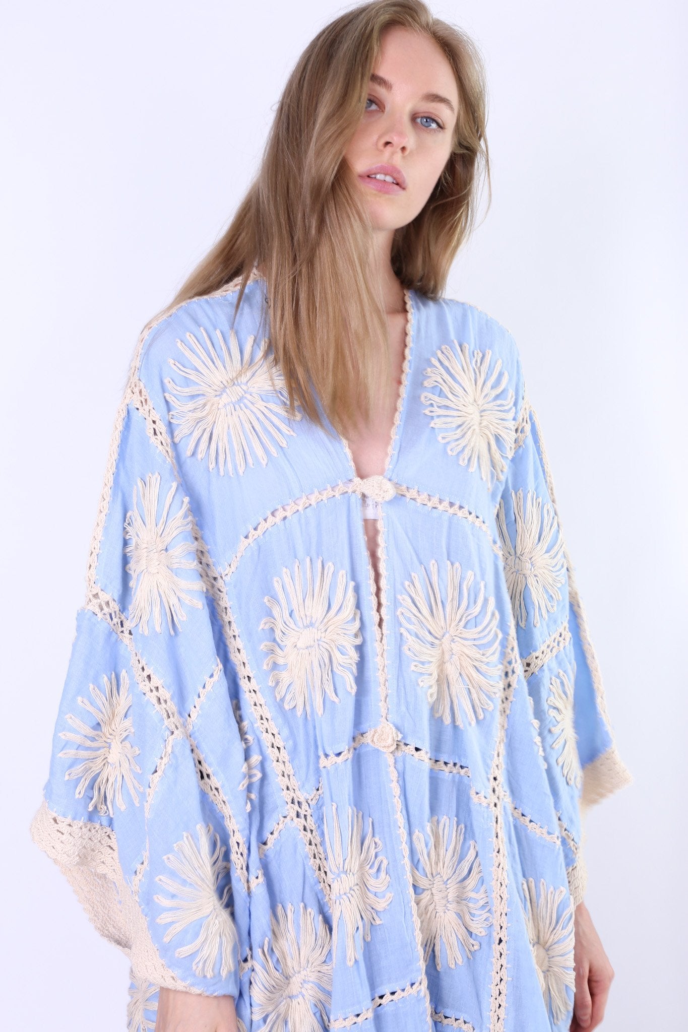 FLORA CROCHET KIMONO X FREE PEOPLE MOMO NEW YORK