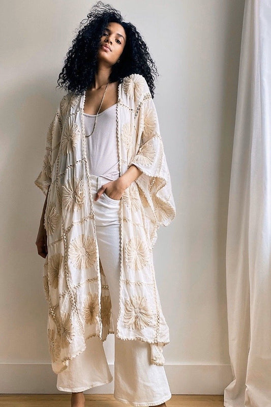 FLORA CROCHET KIMONO X FREE PEOPLE MOMO NEW YORK