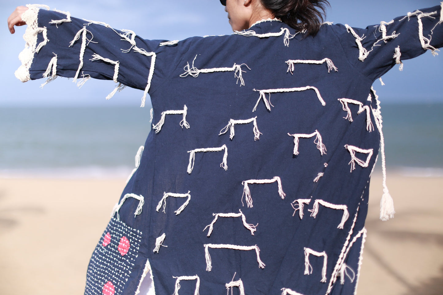 AMELIA CROCHET FRINGE KIMONO