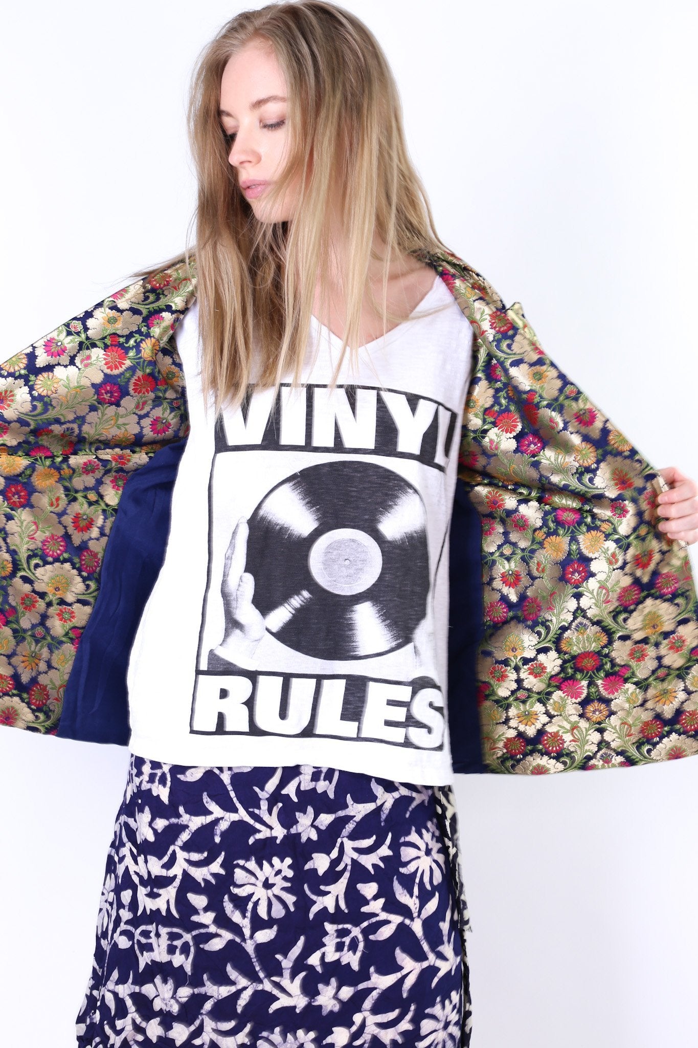 SILK BLAZER JACKET MAXINE MOMO NEW YORK