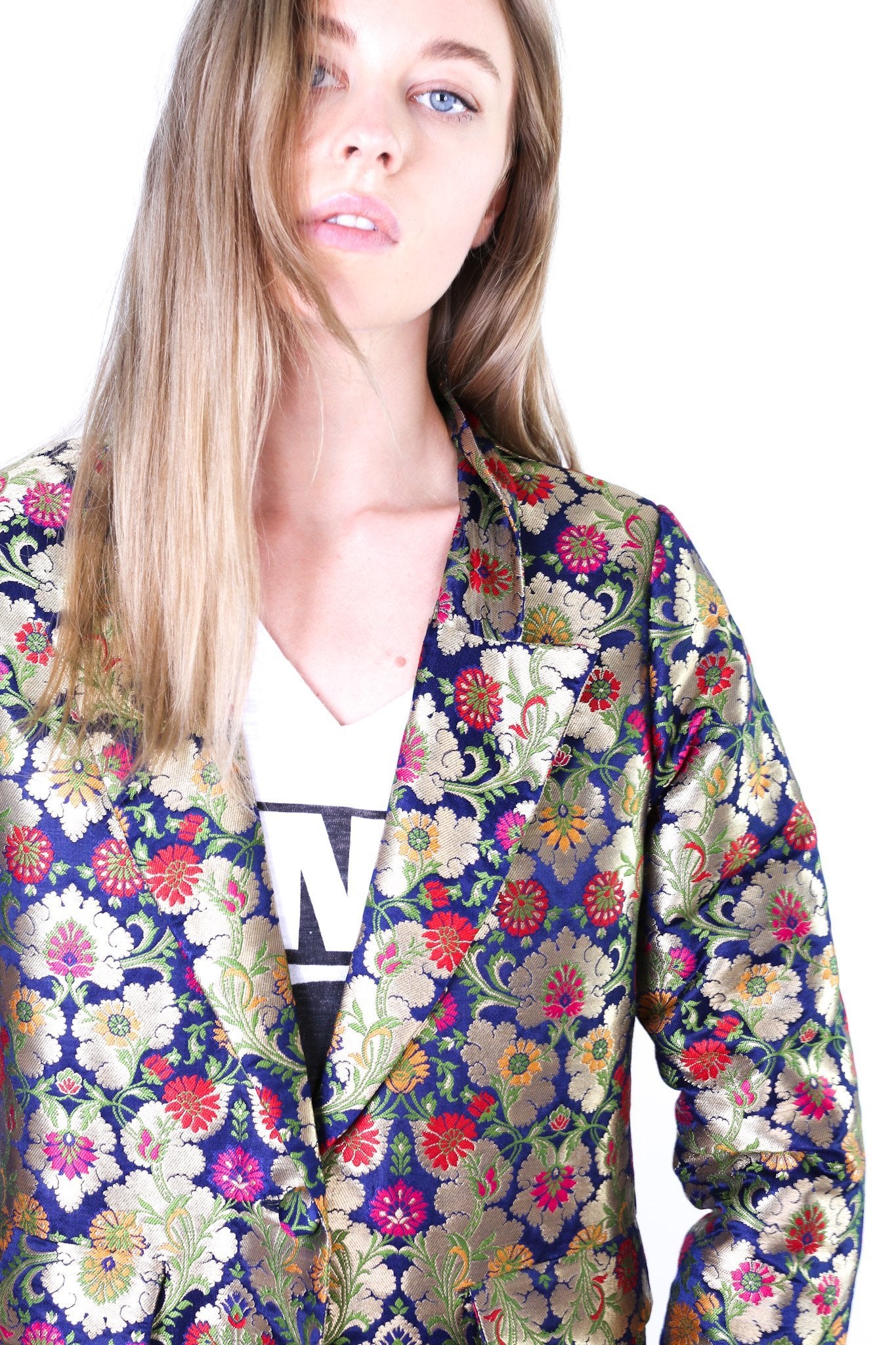 SILK BLAZER JACKET MAXINE MOMO NEW YORK