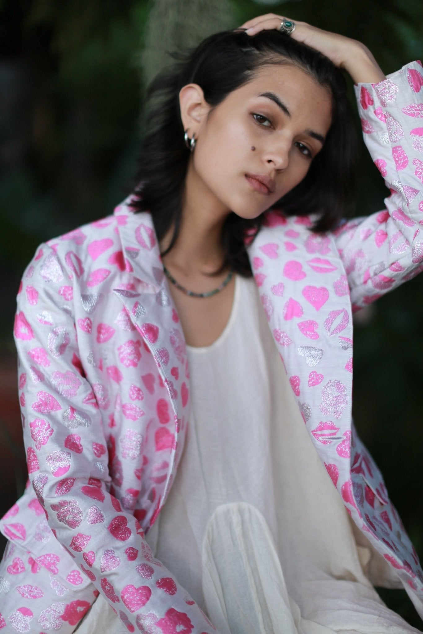 V-JACKET HEART & KISS MOMONEWYORK