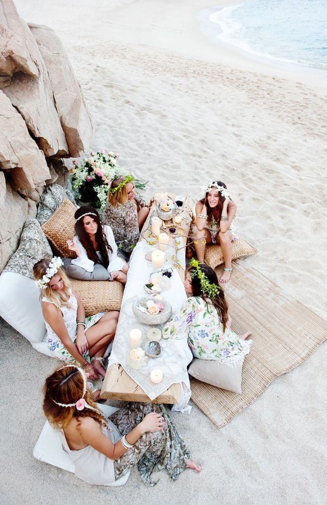 BOHO BEACH WEDDING INSPIRATIONS  - IDEAS FOR A BOHO WEDDING AT BEACHSIDE