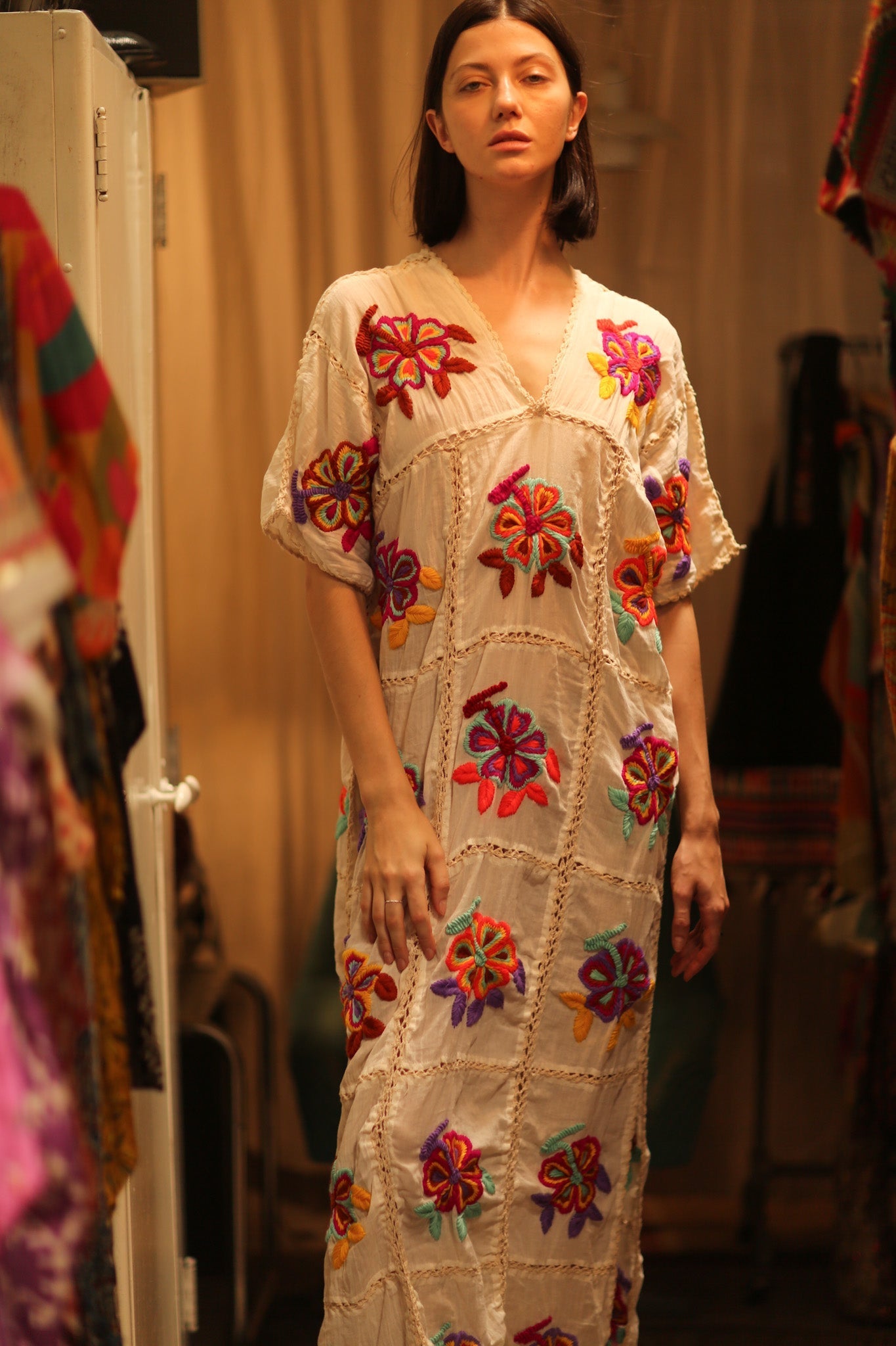 RAVEE EMBROIDERED COTTON DRESS