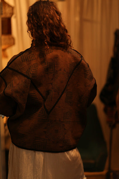 BROWN KANTHA JACKET FRANCESCA