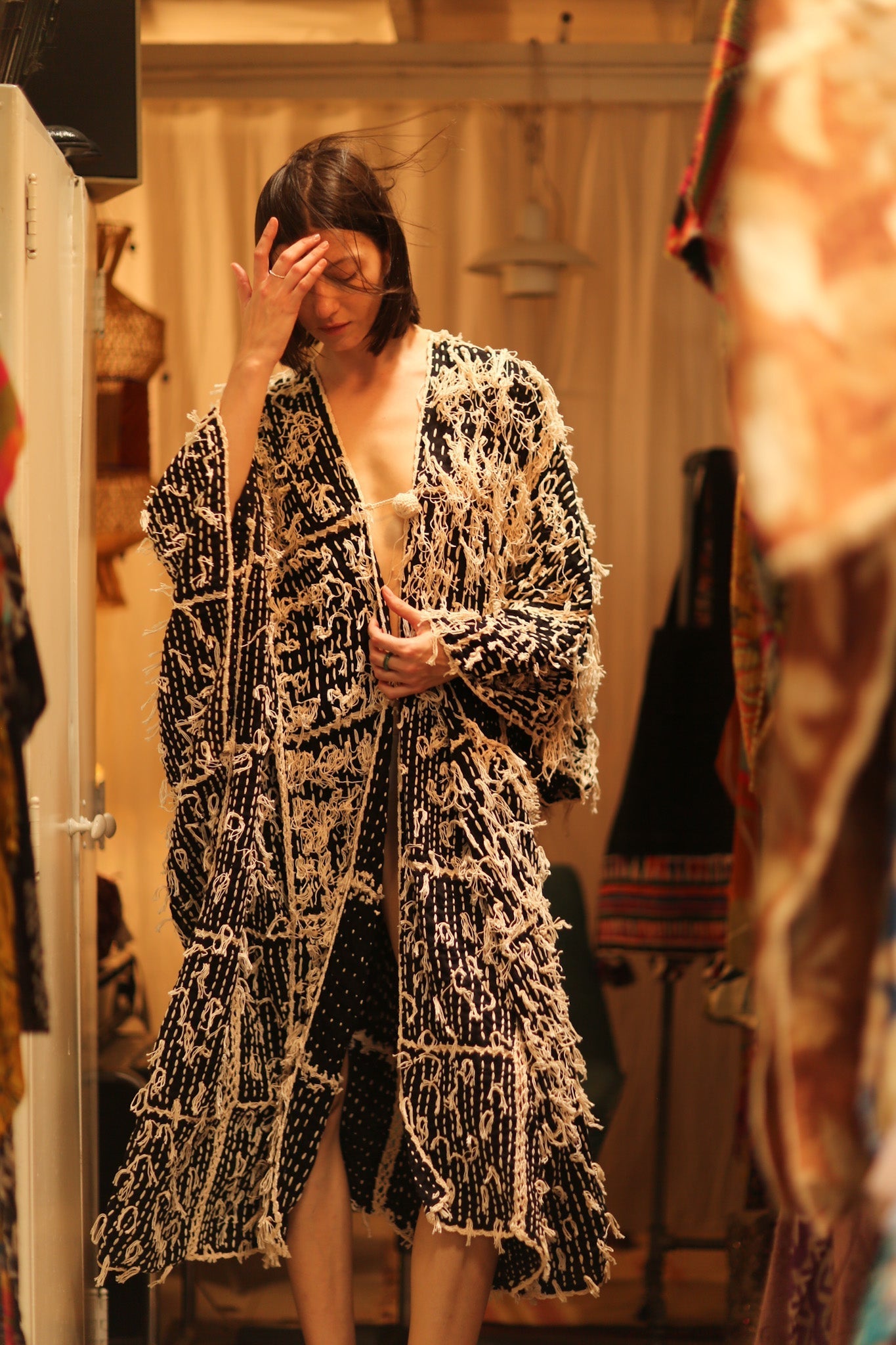 FRINGE KIMONO MATRIXA