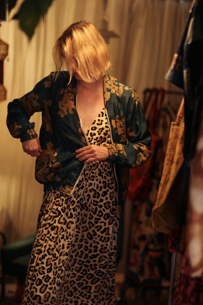 ANCHA SILK BOMBER JACKET GOLDEN BOUQUET - MOMO STUDIO BERLIN - Berlin Concept Store - sustainable & ethical fashion