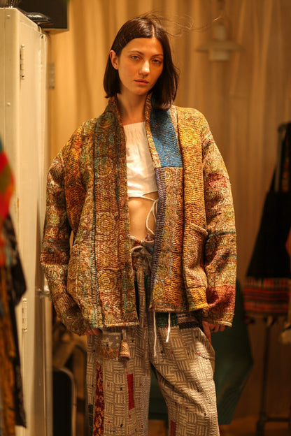 ARTISAN KANTHA KIMONO RIAA - MOMO STUDIO BERLIN - Berlin Concept Store - sustainable & ethical fashion