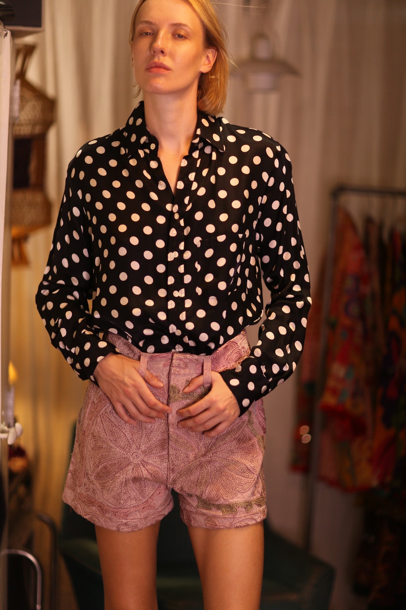 BILLIE BOYFRIEND SHIRT POLKA DOTS - MOMO STUDIO BERLIN - Berlin Concept Store - sustainable & ethical fashion