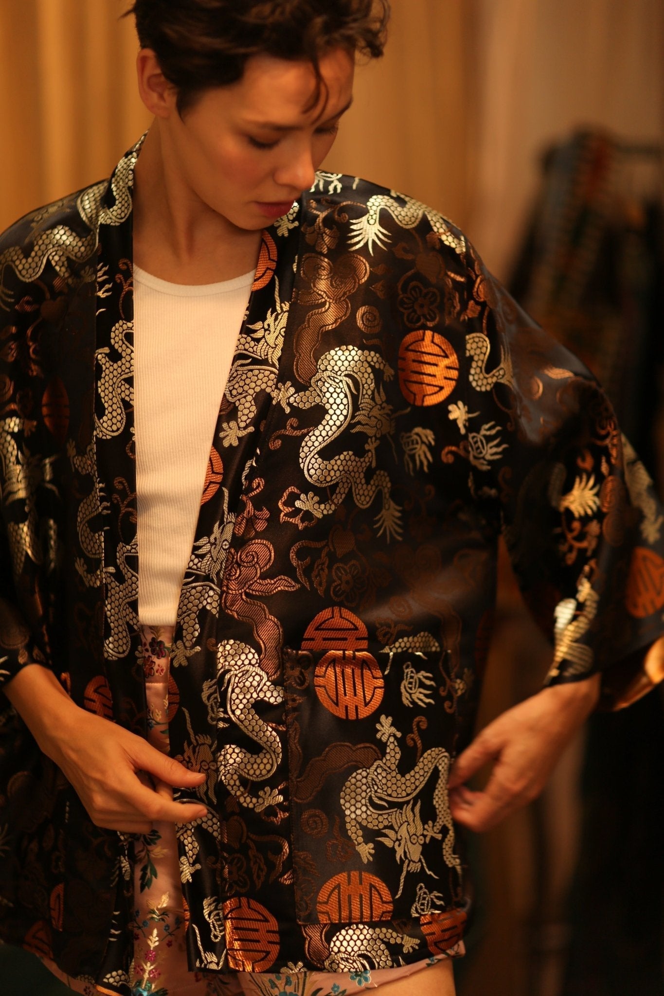CHINESE TRAGON KIMONO JACKET LUCA - MOMO STUDIO BERLIN - Berlin Concept Store - sustainable & ethical fashion