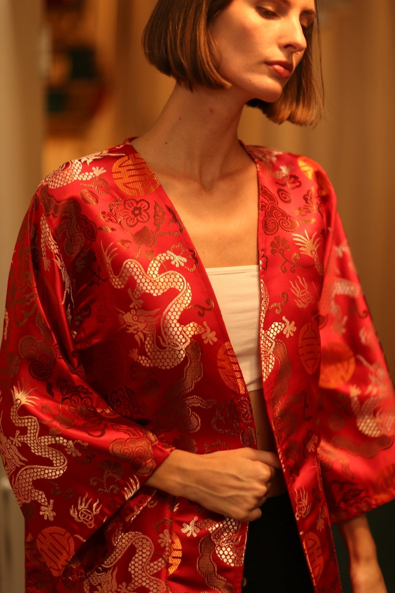 CHINESE TRAGON KIMONO JACKET LUCA - MOMO STUDIO BERLIN - Berlin Concept Store - sustainable & ethical fashion