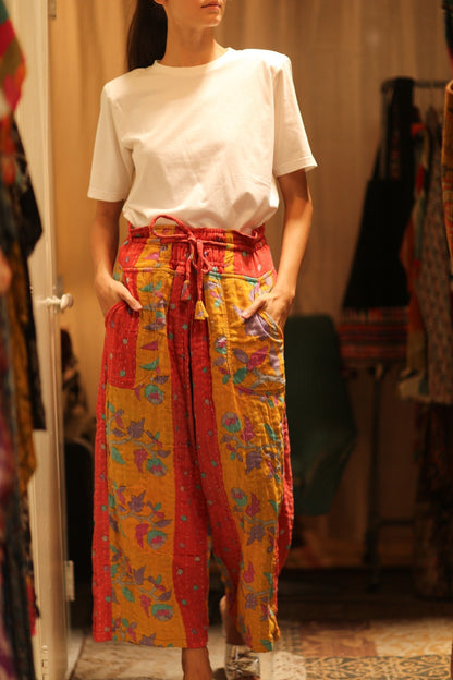 COTTON PANTS LENA MORNING COFFEE - MOMO STUDIO BERLIN - Berlin Concept Store - sustainable & ethical fashion