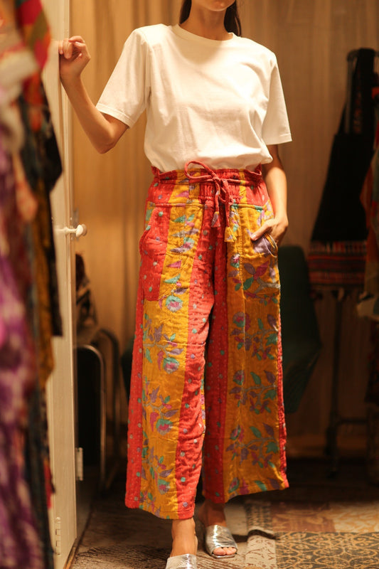 COTTON PANTS LENA MORNING COFFEE - MOMO STUDIO BERLIN - Berlin Concept Store - sustainable & ethical fashion