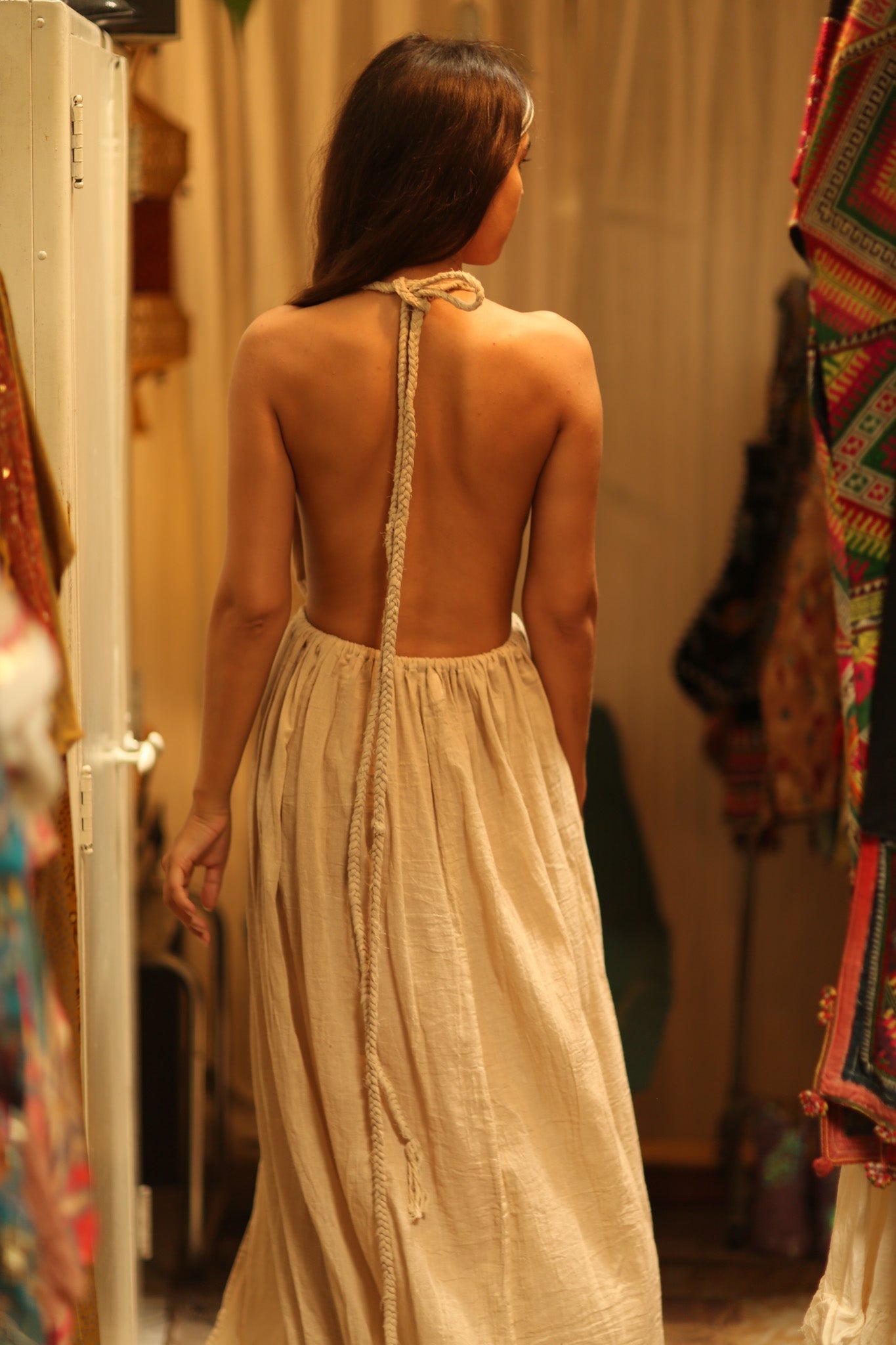 DAISY COTTON DRESS - BANGKOK TAILOR CLOTHING STORE - HANDMADE CLOTHING
