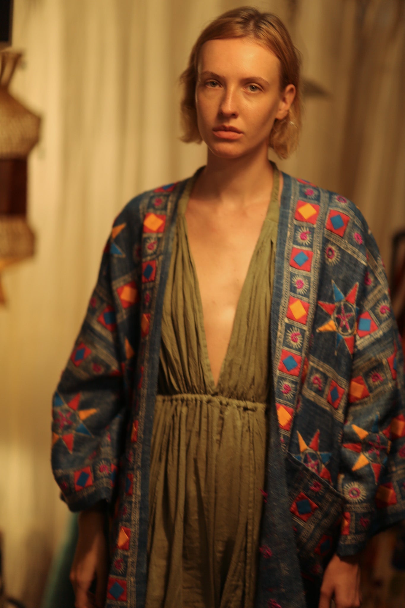 DUMA ARTISAN MADE EMBROIDERED KIMONO PINK 2 - MOMO STUDIO BERLIN - Berlin Concept Store - sustainable & ethical fashion