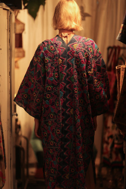 DUMA ARTISAN MADE EMBROIDERED KIMONO ZIGZAG - MOMO STUDIO BERLIN - Berlin Concept Store - sustainable & ethical fashion
