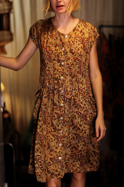 EDITH SILK DRESS MARIPOSA YELLOW - MOMO STUDIO BERLIN - Berlin Concept Store - sustainable & ethical fashion