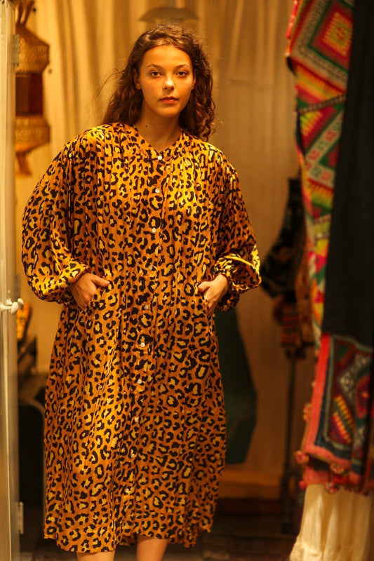 ELIZABETH SILK DRESS LEO - MOMO STUDIO BERLIN - Berlin Concept Store - sustainable & ethical fashion