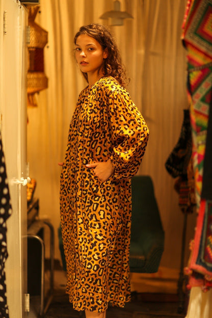 ELIZABETH SILK DRESS LEO - MOMO STUDIO BERLIN - Berlin Concept Store - sustainable & ethical fashion
