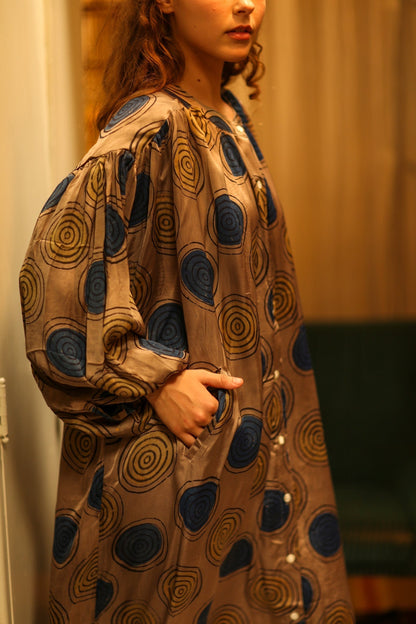 ELIZABETH SILK DRESS YO - YO YELLOW - MOMO STUDIO BERLIN - Berlin Concept Store - sustainable & ethical fashion