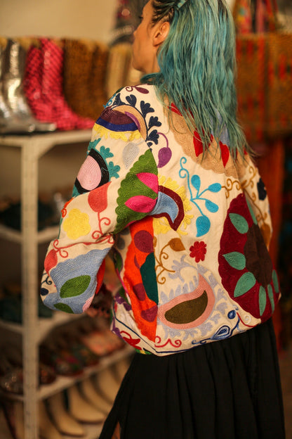 EMBROIDERED BOMBER JACKET CLARA - MOMO STUDIO BERLIN - Berlin Concept Store - sustainable & ethical fashion