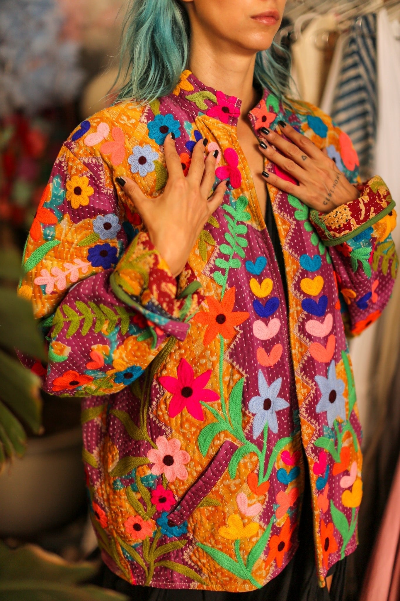 EMBROIDERED JACKET HOSIA - MOMO STUDIO BERLIN - Berlin Concept Store - sustainable & ethical fashion